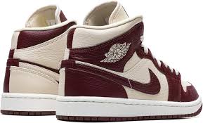 Jordan 1 Mid SE Split Beach Cherrywood Red (Women's)